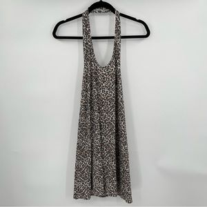 AEO Animal Print Halter Dress NWOT ZB